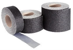4" X 60' Roll BLACK Conformable Abrasive Tape - Case of 3