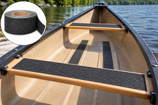 4" X 60' Roll BLACK 80 Grit Abrasive Non-Slip Tape - Case of 3