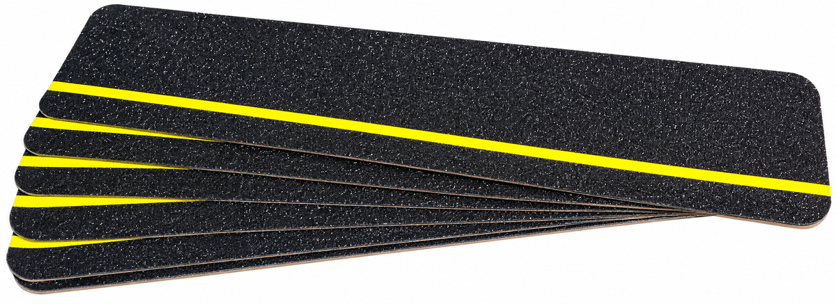 Safe Way Traction Abrasive Non-Slip 6" x 24" STEP TREADS - Sold Per Piece - MOQ is 4