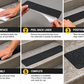 Peel and Stick installation of the black silicon carbide texture on Safety Track 3100 anti-slip tape