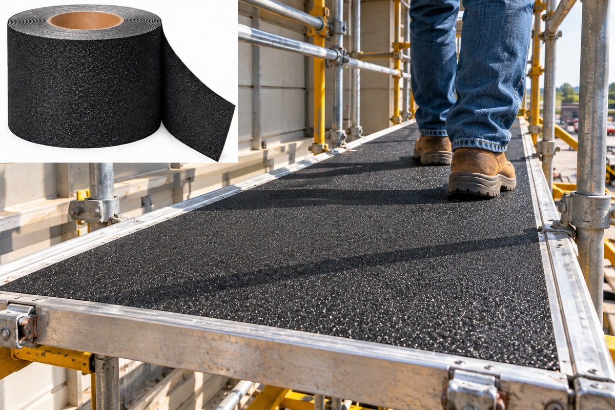 18" X 60' Roll BLACK Heavy Duty (46 Grit) Abrasive Tape