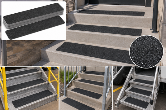 Case of 50 - 6" X 24" BLACK Abrasive Coarse Treads
