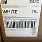 3M Engineer Grade Prismatic Reflective Sheeting 3430, White, 18 in x 150' Roll