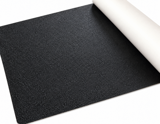 Textured Resilient Rubberized (NO GRIT) Non-Slip Tape - 24" X 60' Roll BLACK - 5 Day Processing