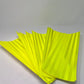 4" x 12" FLUORESCENT YELLOW GREEN 3M Reflective Tape Pkg. of 10 Strips