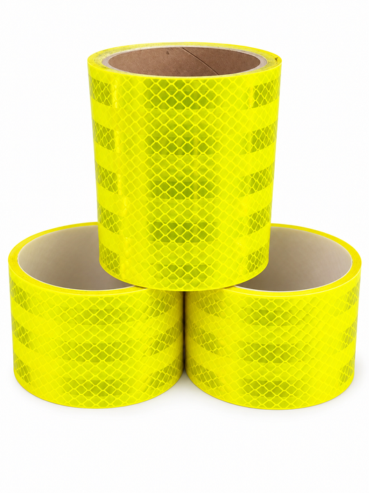 SPECIAL OFFER** 3M FLUORESCENT YELLOW GREEN Emergency Markings Reflective Tape - Lot of 3 Rolls