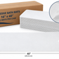 Case of 42 Mats - 16" x 40" WHITE Textured Non-Slip Adhesive Bathmat with Drain Cut Out - In Stock