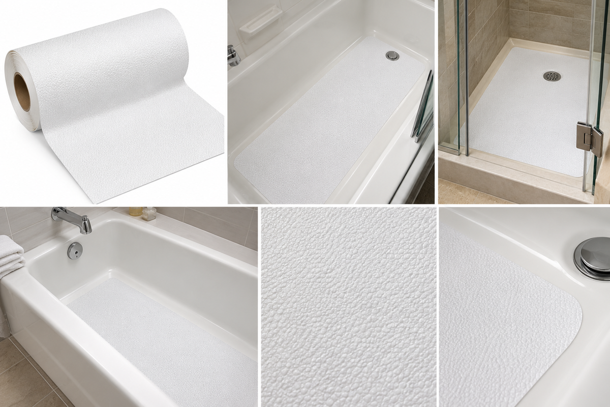 24" X 60' Roll WHITE Vinyl Tub & Shower Tape - 5 Day Processing