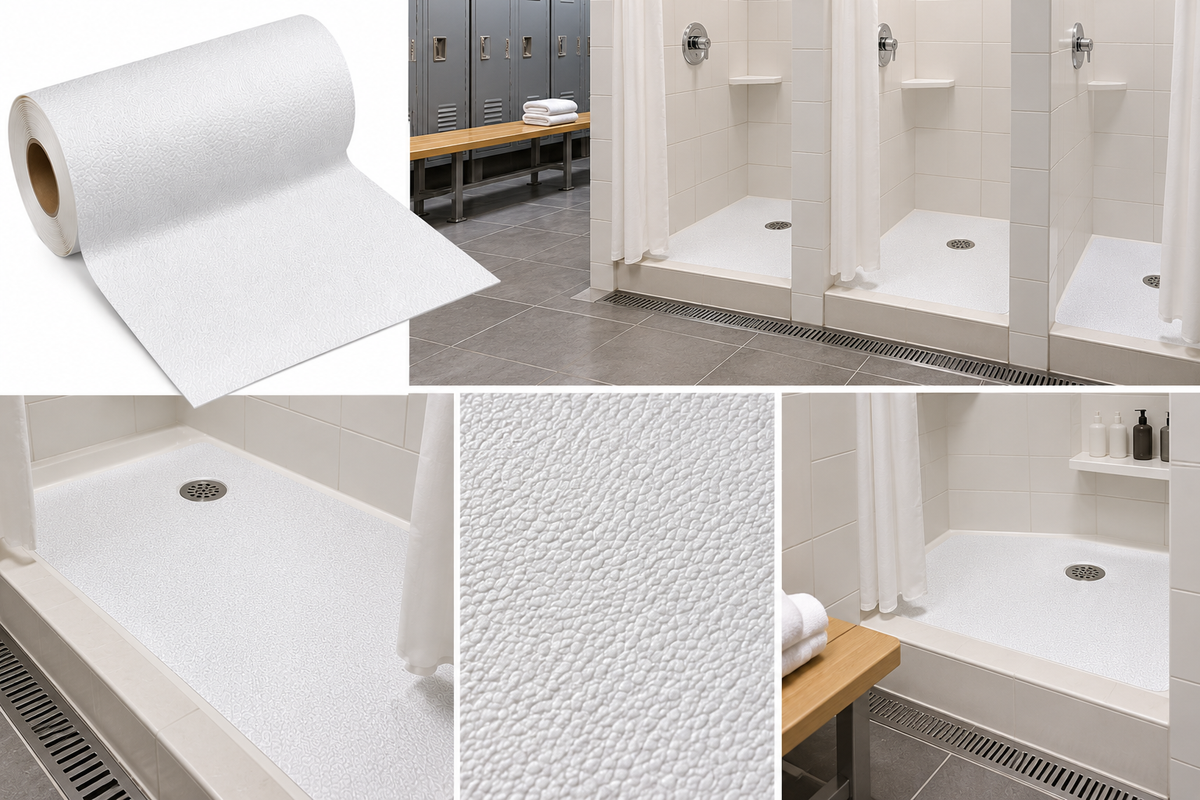 24" X 60' Roll WHITE Vinyl Tub & Shower Tape - 5 Day Processing