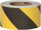 BLACK & YELLOW Coarse Vinyl (NO GRIT) Non-Slip Tape