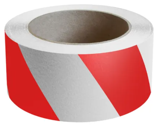 4270 Red Flex Track Industrial Marking Tape Red White Anti-Slip Safe Way Traction