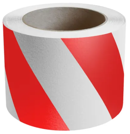 Flex Track® Industrial Anti-Slip Warehouse Marking Tape 4270 RED & WHITE STRIPE - Multiple Options