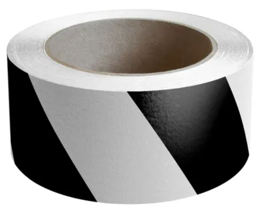 Flex Track® Industrial Anti-Slip Warehouse Marking Tape 4275 BLACK & WHITE STRIPE - Multiple Options