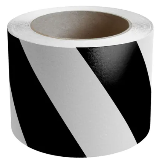 Flex Track® Industrial Anti-Slip Warehouse Marking Tape 4275 BLACK & WHITE STRIPE - Multiple Options