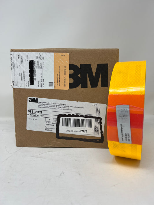 SPECIAL OFFER** 2" x 150' Roll 3M Reflective Safety Tape - Fluorescent Yellow - PRODUCT RETURN - NEVER USED