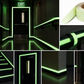 Meets New York City Construction Code MEA No. 241-05-M - 1" x 100' GLOW IN THE DARK Emergency Egress Tape - Case of 12 Rolls - 5-day processing
