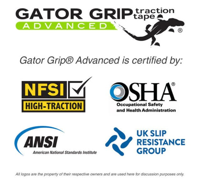 2" X 60' Gator Grip 60 Grit Non-Slip Tape BLACK