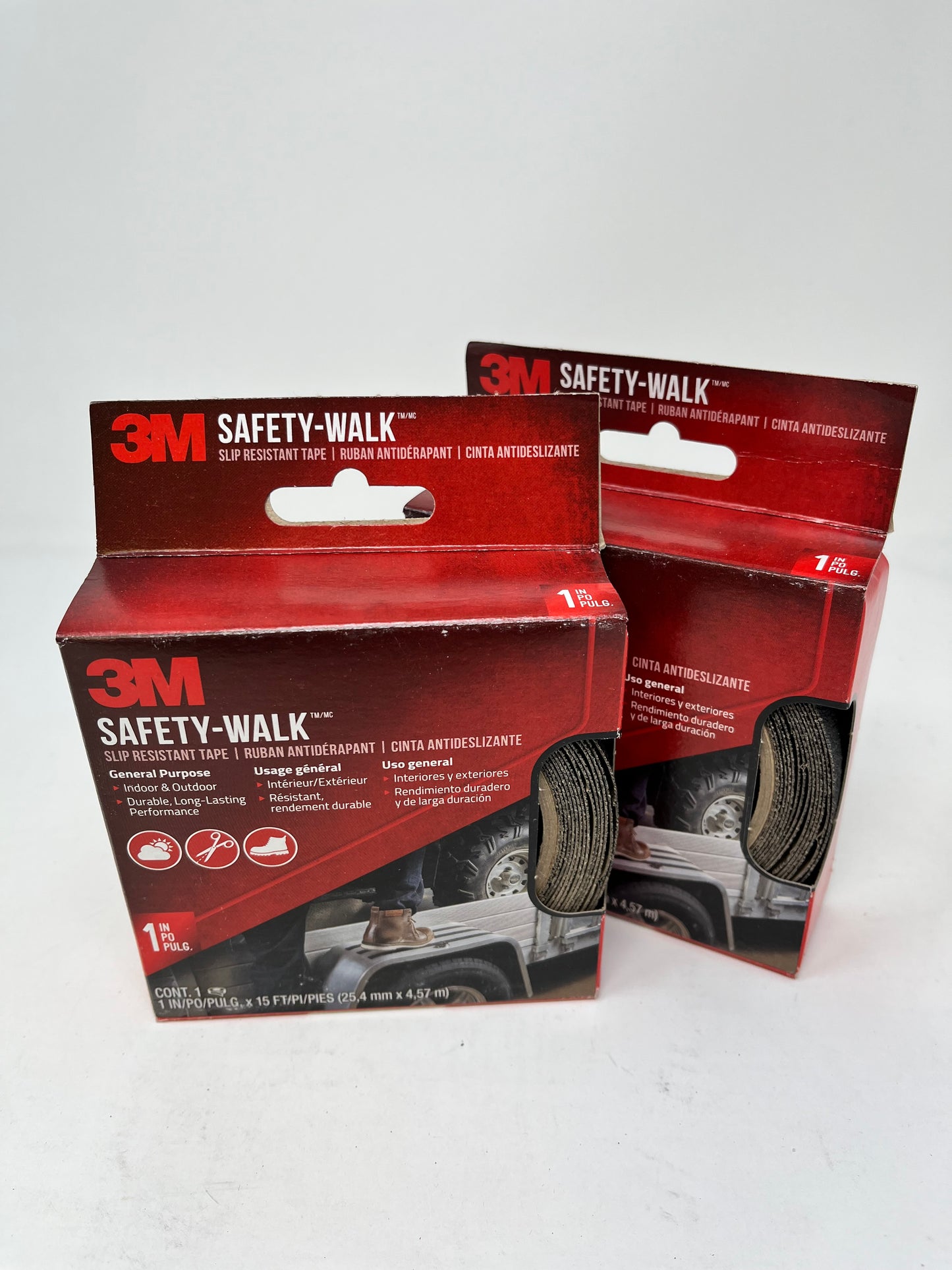SPECIAL OFFER** Pkg. of 2 Rolls each 1" X 15' Feet Long - BLACK 3M Abrasive Tape