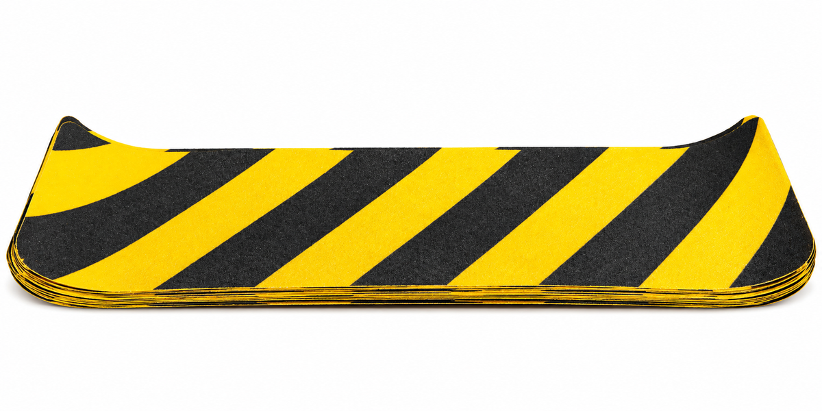 Pkg. of 30 STEP TREADS 6" X 24" BLACK & YELLOW 3M 613 Safety Walk Abrasive Tape
