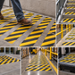 Pkg. of 30 STEP TREADS 6" X 24" BLACK & YELLOW 3M 613 Safety Walk Abrasive Tape