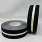 SPECIAL OFFER** 2" Wide X 60' Feet Long - Pkg. of 2 Rolls - Black with GLOW Stripe Anti-Slip Tape
