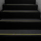 6" X 24" BLACK with Yellow REFLECTIVE Stripe Non-Skid STEP TREADS - Pkg of 10