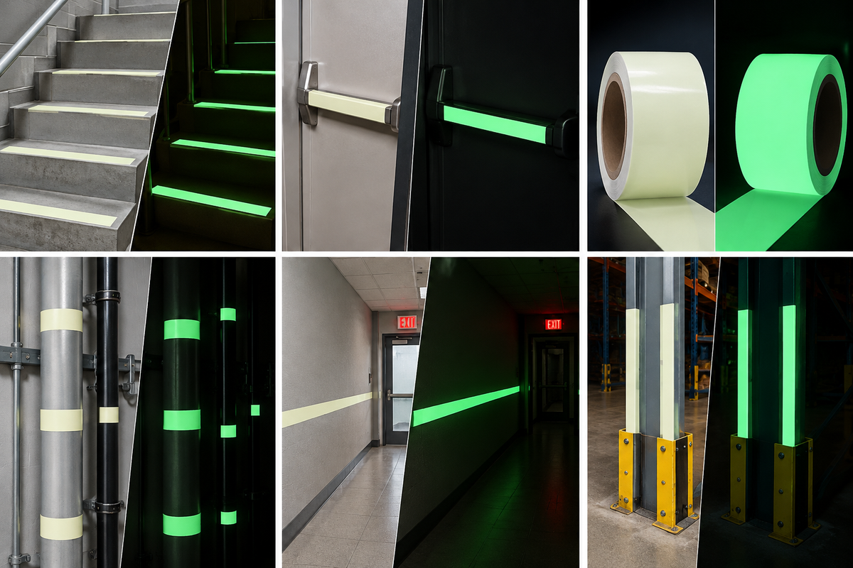 Glo Brite 7550 GLOW IN THE DARK Emergency Egress Tape