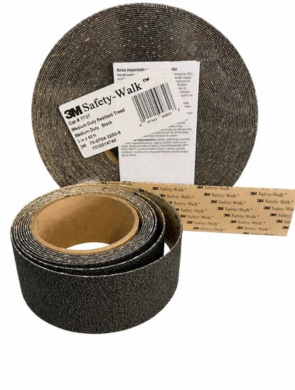 2 in x 10' ft. Roll - 3M™ Safety-Walk™ Medium Duty Resilient Non-Slip Tape & Treads 7737, Black