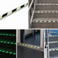 Photoluminescent Black Stripe Aluminum Strip - 1" x 60" with Glo Brite Tape