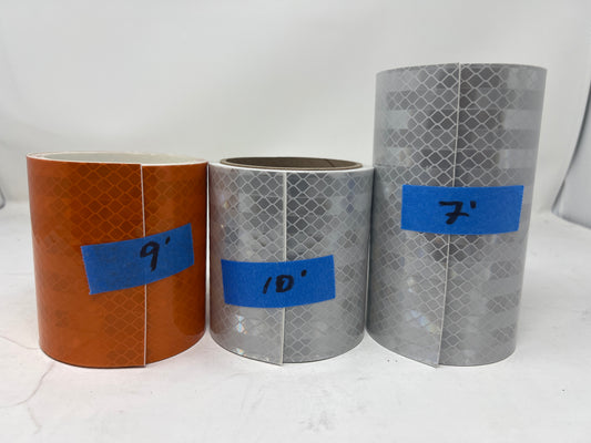 SPECIAL OFFER** Lot of 3 Cut Rolls** - 3M 3310 HIP Flexible Work Zone Reflective Sheeting - See Description for Sizes & Color