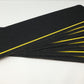 6" X 24" BLACK with Yellow REFLECTIVE Stripe Non-Skid STEP TREADS - Pkg of 10