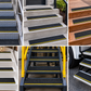 Case of 50 - REFLECTIVE Stripe Non-Skid STEP TREADS 6 inch x 24 inch BLACK - Extended Processing