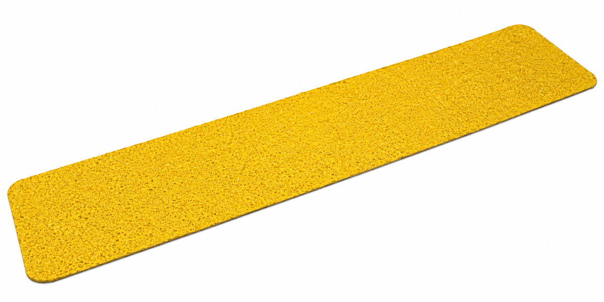 Extreme Adhesive Heavy-Duty Anti-Slip Grit Tape - Pkg of 12 STEP TREADS - 6" X 36" Tread SAFETY YELLOW