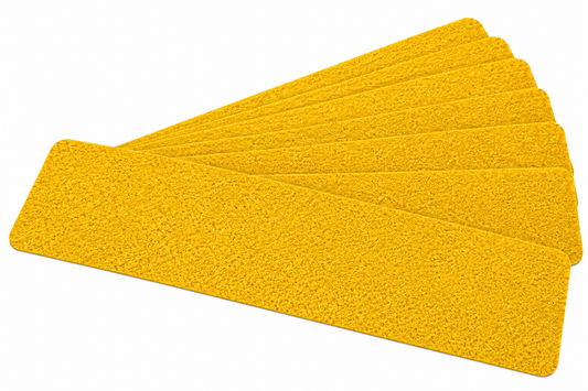 Extreme Adhesive Tape Heavy Duty Grit - Pkg of 12 STEP TREADS - 6" X 36" Tread YELLOW