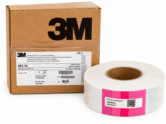 2" x 150' Roll 3M WHITE DOT-C2 Reflective Tape