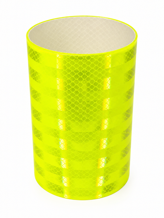 6" x 10' Cut Roll** 3M FLUORESCENT YELLOW GREEN Emergency Markings Reflective Conspicuity Tape