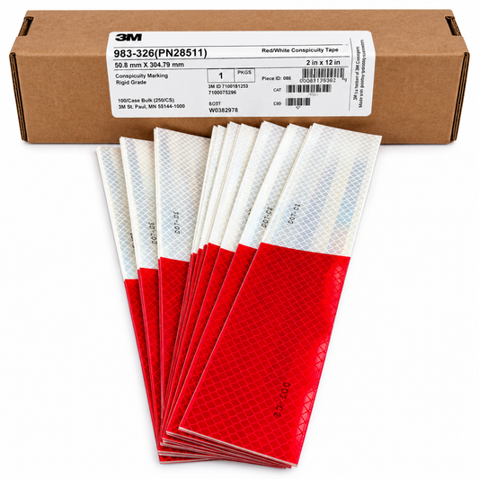 2" x 12" Strips 3M DOT Reflective Conspicuity Safety Tape - Pkg. of 10