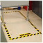 SPECIAL OFFER** Case of 24 Rolls BLACK & YELLOW STRIPE Coarse Vinyl (NO GRIT) Non-Slip Warehouse Tape 2" X 54' Feet Long