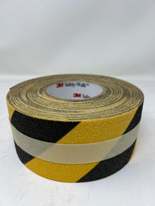 SPECIAL OFFER** 3" X 60' Roll BLACK & YELLOW 3M Abrasive Safety Walk Tape