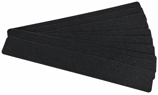 Package of 200 - 3" X 24" Step Tread BLACK Resilient Rubberized (NO GRIT) Non-Slip Tape