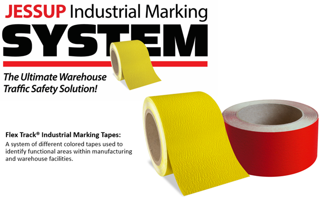 Flex Track® Industrial Anti-Slip Warehouse Marking Tape 4230 YELLOW - Multiple Options