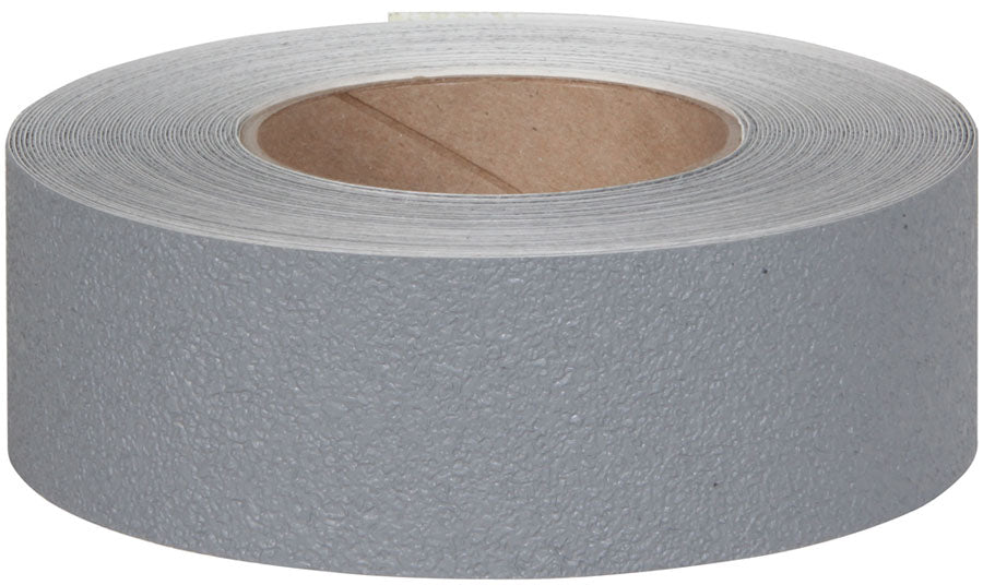 GRAY Resilient Rubberized Textured (NO GRIT) Vinyl Non-Slip Tape