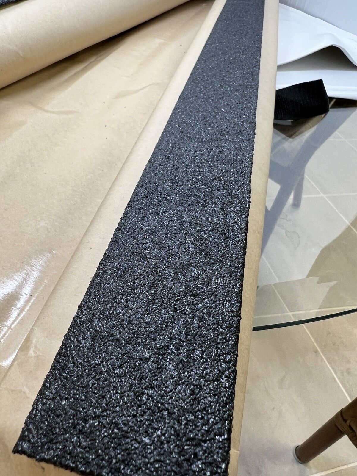 Non-Slip Fiberglass Safety Deck Strips BLACK - 2" Wide x 36" Long - See Description for Technical Information - SOLD PER PIECE