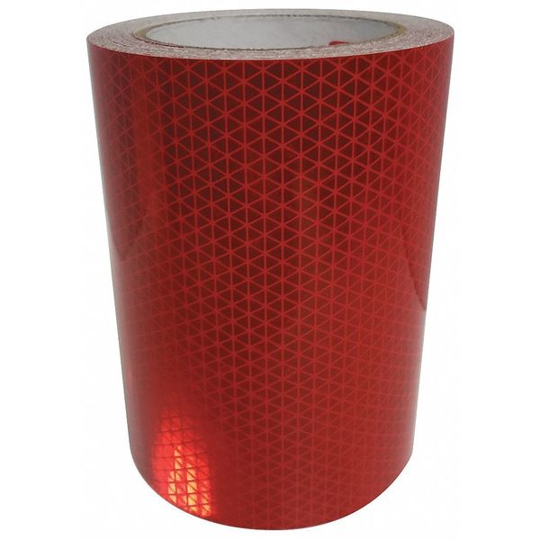 SPECIAL OFFER - 30% Savings - 6" x 150' Roll Orafol Oralite V98 Conformable Reflective Safety Tape 19716 RED