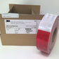2" Wide x 15' Foot Cut Roll** 3M 983 Series DOT Reflective Conspicuity Tape 11” Red / 7” White Pattern