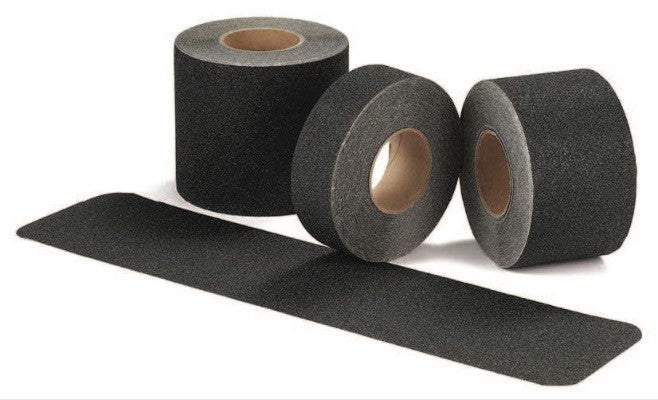 Jessup Heavy Duty Safety Track (Silicon Carbide - 46 Grit) Non-Skid Tape BLACK - Multiple Options (Case Quantity)