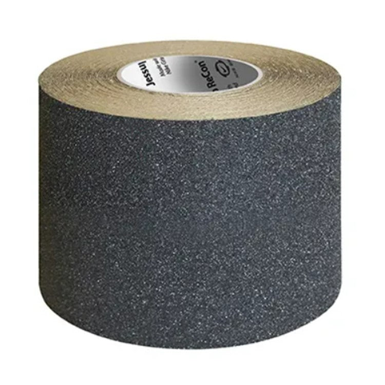 6" X 60' Roll Jessup ReCon BLACK Non-Slip Tape (Made with rubber recycled from footwear) - Limited Stock