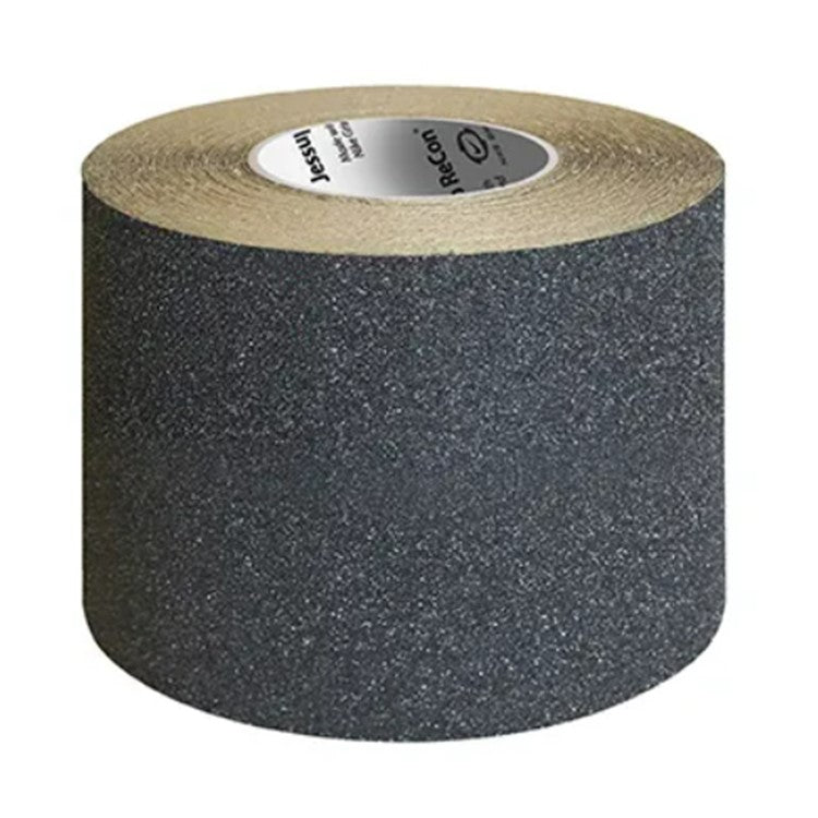 6" X 60' Roll ReCon BLACK Non-Slip Tape (Made with rubber recycled from footwear)