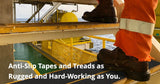 6" X 24" Case of 25 STEP TREADS - Heavy Duty Ruff & Tuff (36 Grit) Non-Skid Tape BLACK - 5 Day Processing