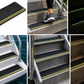 6" x 24" BLACK with GLOW & REFLECTIVE Stripes - Pkg. of 24 Non-Skid STEP TREADS